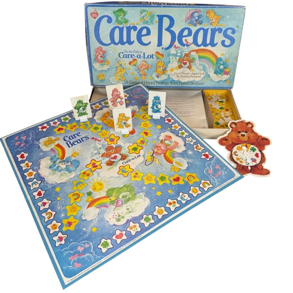 VINTAGE Care Bears Board Game 1983 Parker Brothers Missing One Happy Star NO.135